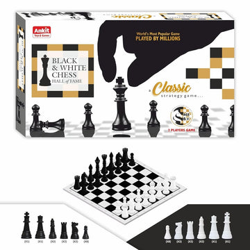 Games Black & White Chess Set – Game for Kids