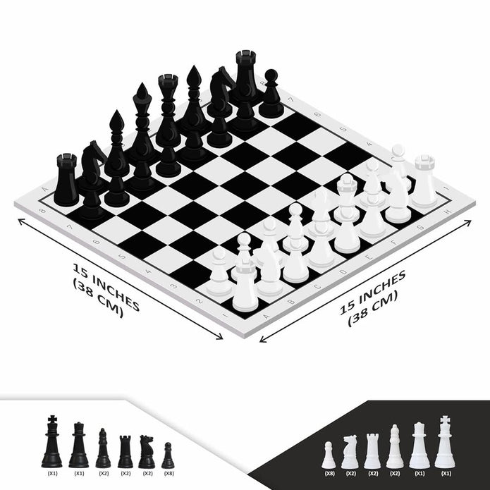 Games Black & White Chess Set – Game for Kids