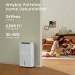 Waykar 2000 Sq. Ft Most Efficient Energy Star 2025 Home & Basement Dehumidifier