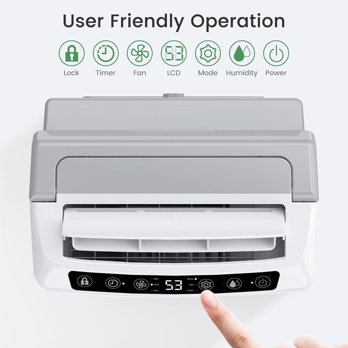 Waykar 2000 Sq. Ft Most Efficient Energy Star 2025 Home & Basement Dehumidifier