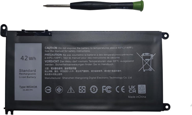 42WH WDX0R WDXOR Laptop Battery for Dell Inspiron 13 15 5000 7000 Series 15 7579 7560 7569 5565 5567 5570 13 7368 7378 5368 5379 17 5765 5767 Latitude 3490 3590 3340 3190 Vostro 5468 5568 P69G P58F