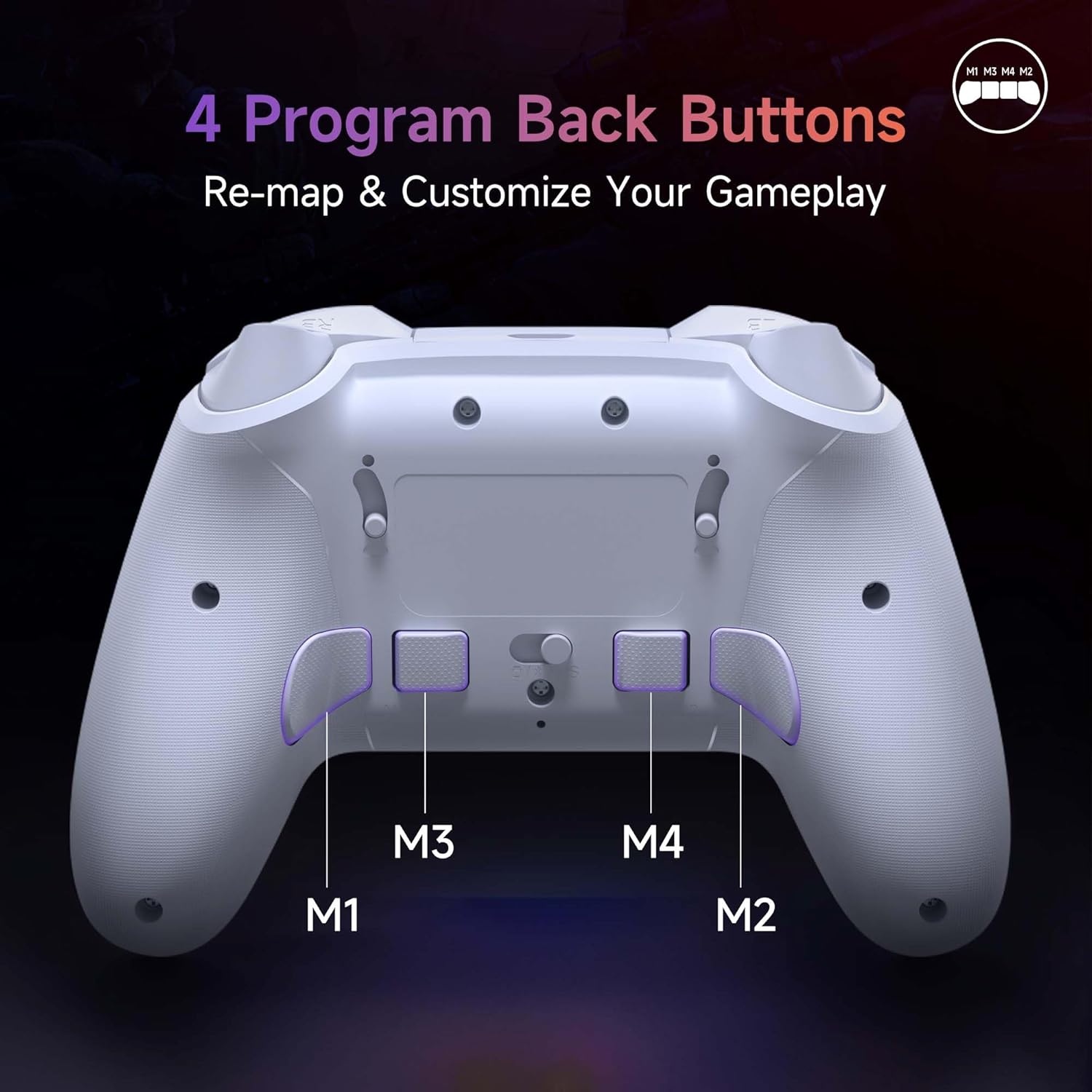 EasySMX X20 Wireless PC Controller with Mech Buttons, 2-Stage Hall Effect Stick