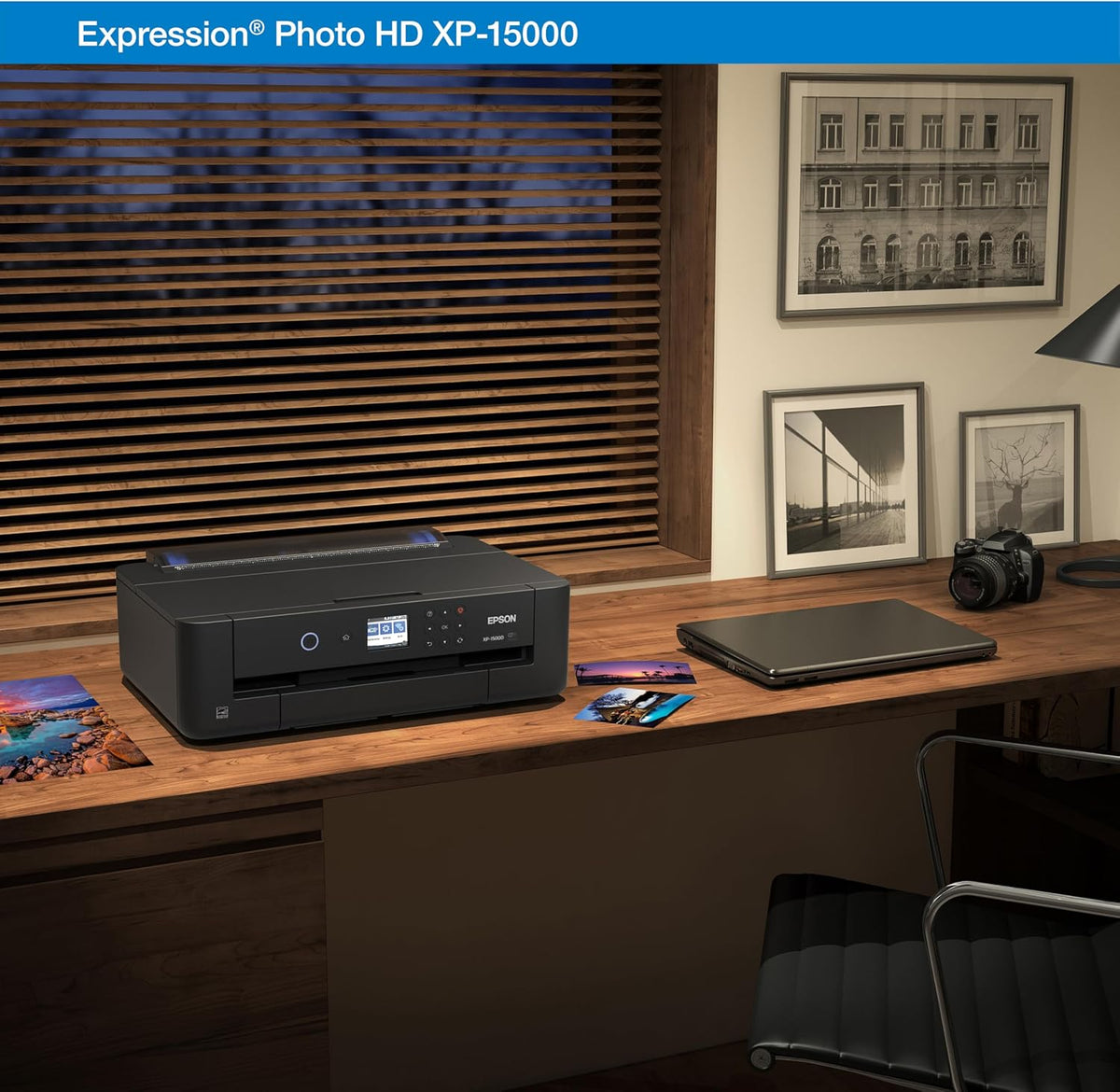 Epson Expression Photo HD XP-15000 Wireless Wide-Format Inkjet Printer 6-color wide-format photo printing; up to 9.2 ppm, 13 x 19 in., auto 2-sided