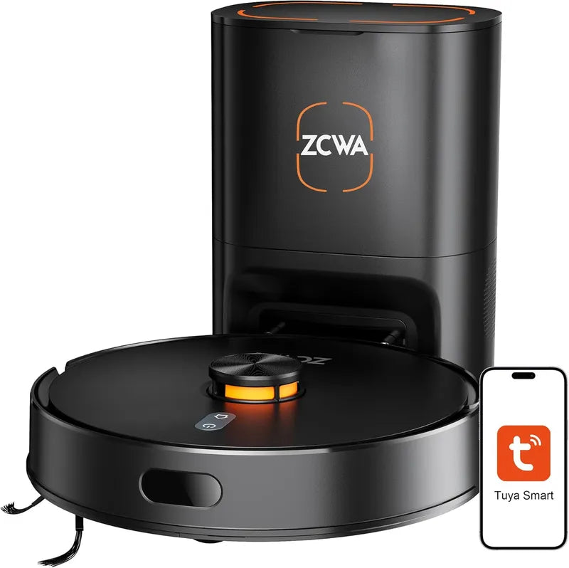 New/OPEN BOX ZCWA D15S MAX Robot Vacuum and Mop Combo
