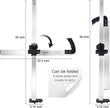 Zozen Drywall Cutting Tool, Foldable Drywall Cutter, Metric + Imperial Scale, Easy Ripper