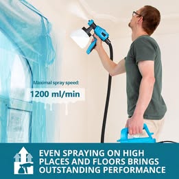 Tilswall Paint Sprayer,800W HVLP Spray Gun,Electric Paint Spray Gun